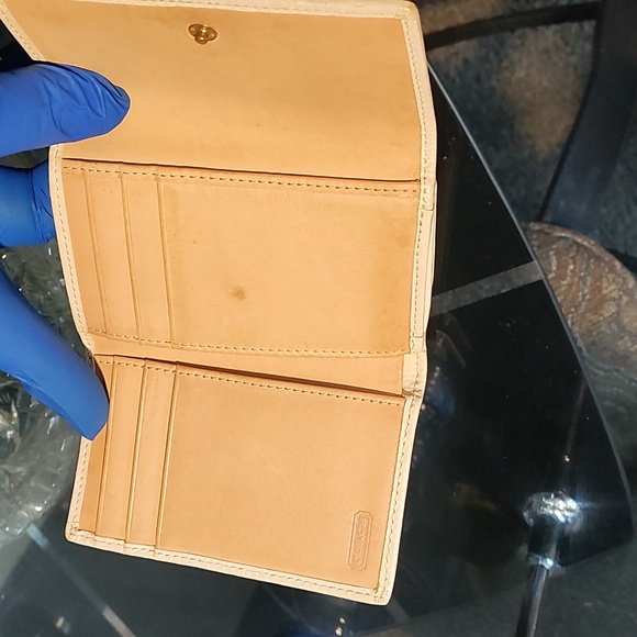 Coach Orange and White Wallet - Picture 5 of 16